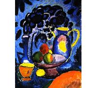 DTAUPREB DIY Oil Painting Kits for Beginner Still Life with Blue Jug Paint by Number with Brushes and Acrylic Pigment On Canvas