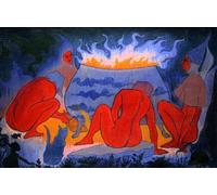 DTAUPREB Paint by Numbers for Adults Witches Around The Fire DIY Oil Painting Kits Drawing On Canvas Art Decor Gifts