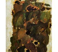 DTAUPREB Paint by Numbers Kits Egon Schiele Sunflowers DIY Oil Painting Kits Digital Painting by Numbers on Canvas Decoration Gift