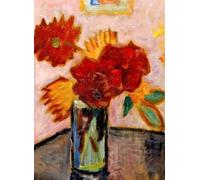 DTAUPREB Painting by Numbers Kits Still Life with Flowers DIY Oil Painting Beginner Canvas Decoration