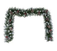DTB TECH 6FT Artificial Frosted Spruce Cone and Berry Christmas Garland Xmas Festive Home Decor FS
