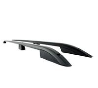 DTB TECH TVA Styling Roof Rails - Black Anodised Aluminium Non-Drill Easy Fit - Compatible with Transit Custom 2012-2017 and 2018 Onward [SWB]