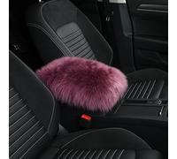 DTBAIHUIBIN Car Armrest Cushion for Renault Captur 2024 2023 2022 2021 2020 2019, Armrest Seat Box Cover Car Center Console Cover Seat Box Plush Cover Mat,Dark Purple