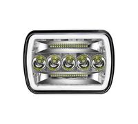 Dtbdfak Headlights Assembly For Jeep For Wrangler YJ For Cherokee XJ For Comanche MJ 5x7 7x6 LED Headlights H6054 H5054 Headlamp Front Lamp Assembly(Type A 1 PCS)
