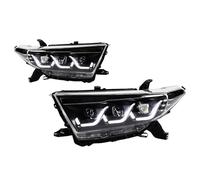 Dtbdfak Headlights Assembly For Toyota For Highlander For Kluger 2012-2014 Head Lamps LED Headlight Dual Projector FACELIFT Car Lights Front Lamp Assembly