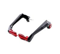 Dtbdfak Motorcycle Hand Guard Motorcycle Brake Clutch Levers Guard Protector Modification Anti-Fall CNC Protection Rod Universal Handguards(Red A)
