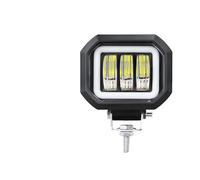 Dtbdfak Motorcycle Spotlights 30W 5-inch Lens Car LED Square Or Circular Headlights Spotlight Work Light Off-road Truck Motorcycle Angel Eye Spotlight(F-white-1pcs)