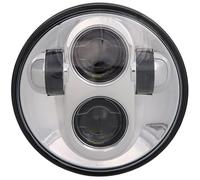 Dtbdfak Motorcycle Spotlights For Sportster For Iron 883 1200 For Dyna 5.75" Motorcycle H4 Hi Lo Beam 5 3/4" LED Headlight With Angel Eyes Halo Ring Motorcycle Headlight(NO halo chrome)