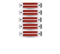 Dtbdfak Rear Tail Light Truck Led Side Marker Lights High Low Lamp Flash LED Clearance Indicator For Trailer BUS Van Caravan Lorry Tail Lamp(5pcs Red)