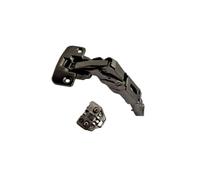 DTC, 155° Degree Hinge with Adjustable Euro Hinge Plate, Soft Close, Titanium Black