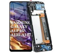 DTD 6.6 Inch Black LCD Display Kit with Frame for Samsung Galaxy A13 4G SM-A135F SM-A137F Full Screen LCD Touch Assembly