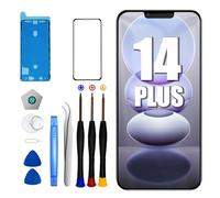 DTD Display for iPhone 14 Plus, 6.7" LCD, replacement for FHD Touch Digitizer 3D screen, mounting and repair kit (models A2632, A2885, A2886, A2887, A2888)