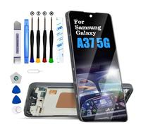 DTD Display for Samsung Galaxy A37 5G A376 LCD Screen Replacement Digitizer Touch screen Assembled Replacement with Tools (Black with Frame)