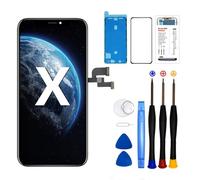 DTD iPhone X LCD Display Replacement 5.8'' Touch Screen Digitizer Repair Tool for iPhone X Frame Assembly with Model A1865, A1901, A1902 (3D Touch Function)
