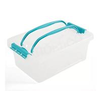 DTD QUALITY MATTERS Clear Plastic Storage Carry Box, 5 Litre
