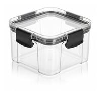 DTD QUALITY MATTERS Fresh Food Storage Containers Airtight BPA-Free Stackable Plastic Canisters 460ml Leak-Proof Kitchen & Pantry Organizer for Flour Sugar Cereal Snacks Pasta Dry Food