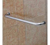 DTDMY Push and Pull Stainless Steel Glass Shower Door Handle Bathroom Door Knobs Grab Bar Rail Replacement Parts Towel Bar Single Sided (Size : 400mm)