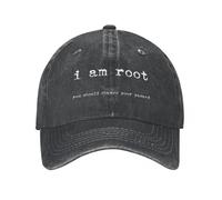 DTDSWNCD Classic I Am Root Men Baseball Caps Ubuntu Command Linux Unix Washed Hats Adjustable Outdoor Running Snapback Cap Cool