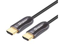 DTECH 328 Feet Fiber Optic HDMI Cable 4K 60Hz Slim Extra Long HDMI Cord HDCP 2.2 UHD 18Gbps in Wall Installation for Monitor Projector Ultra HD Gaming (100m, Black)