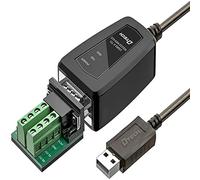 DTech USB to RS485 RS422 R232 Serial Adapter with Breakout Board LED Lights Supports DC5V for Multi-Kind Control Devices Windows 10 8 7 XP Mac (0.5ft (3 in 1 interface))