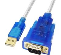 DTECH USB to Serial Adapter Cable with FTDI FT232RL Chipset DB9 RS232 Male Port Supports Windows 11 10 8 7 and Mac Linux (2M)