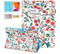 Dteck Case for iPad 9th 8th 7th Generation 2021 2020 2019, Slim Folio Stand Premium PU Leather Protective Case with Smart Auto Wake Sleep Shockproof Cover for iPad 10.2 Inch Tablet, Thanks Gift