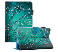 Dteck Case for iPad mini 5/4/3/2/1, Protective PU Leather Smart Folio Case with [Auto Wake Sleep/Adjustable Viewing Stand Angle] Magnetic Shockproof Cute Slim Cover for iPad mini 7.9", Pear Flower