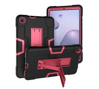 Dteck Case for Samsung Galaxy Tab A 8.4 SM-T307, Kids Friendly Heavy Duty Hybrid Shockproof Case Kickstand Rugged Full Protective Cover for Samsung Galaxy Tab A 8.4 Tablet 2020 Release, Black/Pink