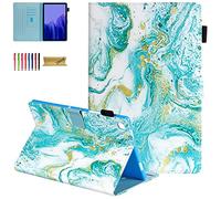 Dteck for Samsung Galaxy Tab A7 10.4 Case 2020 SM-T500/T505/T507, Premium PU Leather Multiple Viewing Angles Stand Shockproof Cover for Galaxy Tab A7 10.4 inch Tablet - Marble Art