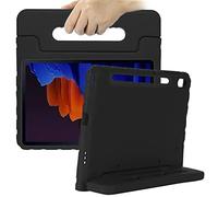Dteck Galaxy Tab S8 Plus/Galaxy Tab S7 FE 5g Case 12.4/S7 Plus Case with Handle, Kids Shockproof EVA Lightweight Protective Case for Samsung Tab S8+/S7+/S7 FE SM-X800/X806/T970/T975/T730/T738, Black