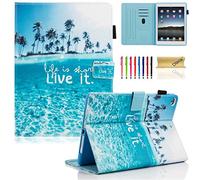 Dteck iPad Case, Flip Cover, Polyurethane Leather & Thermoplastic, Compatible with iPad 9.7 inch 2017/2018, Air, Air 2, Protection, Carrying, Viewing/Movie-watching, Storage, Auto Sleep/Wake