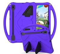 Dteck Kids Case for Samsung Galaxy Tab S10+/S7 fe/Galaxy Tab S8+, Kids Friendly Lightweight EVA Shockproof Handle Stand Protective Case, Purple