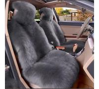 DTERNITOU 2 PCS Luxury Thickened Plush Car Seat Cushion Set for Cupra Born I 2021-2024, Soft Fluffy Protector Warm Non-Slip Front Seat Covers,Black