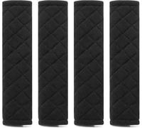DTERNITOU 4 PCS Car Seat Belt Pad Cover for BMW X2 F39 2018-2024, Car Seat Belt Shoulder Protector Pad Soft Car Safety Seat Belt Strap Shoulder Pad,Black