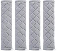 DTERNITOU 4 PCS Car Seat Belt Pad Cover for BMW X2 F39 2018-2024, Car Seat Belt Shoulder Protector Pad Soft Car Safety Seat Belt Strap Shoulder Pad,Grey