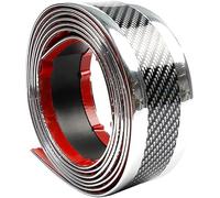 DTERNITOU Flexible DIY Chrome Trim Strip for VW Beetle 2012-2024, Self Adhesive Trim Car Side Exterior Edge Protect, Bumper Protector Sticker Guard, 7cm*500cm,Black