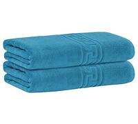 DTEX HOMES 2 Large Bath Sheet Towel Sets For Bathroom 90 x 140 cm 100% Cotton 600 GSM - Teal