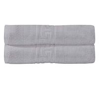 DTEX HOMES 2 Large Bath Sheets Towel Sets Highly Absorbent, Quick Dry Bath Sheets 90 x 140 cm 100% Cotton 600 GSM Bath Towels Large Bath Sheet Silver