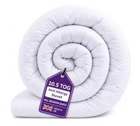 DTEX HOMES 2 x Single Duvet 10.5 Tog UK Made All Year Round Coverless Quilt for Cozy Nights- All Season Quilts, Anti Allergy and Machine Washable Coverless Duvet Single(135 x 200cm)