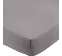 DTEX HOMES Bunk Bed Fitted Sheet 200 Thread Count 30cm/12 inch Deep Pocket 100% Egyptian Cotton Hotel Quality Bed Sheets(75 x 190-Grey)