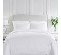 DTEX HOMES Double Duvet Set 100% Egyptian Cotton 200 Thread Count Duvet Cover Set with Pillowcases Long Staple Percale Weave Bedding Double Bed Set (200 x 200cm)