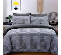 DTEX HOMES Double Duvet Set 100% Pure Cotton Reversible Printed Hotel Quality Duvet Cover Ultra Soft Easy Care double bedding Set Super Soft and Luxury Duvet Cover Sets (Marrocoas)