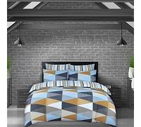 DTEX HOMES Double Duvet Set 100% Pure Cotton Reversible Printed Hotel Quality Duvet Cover Ultra Soft Easy Care double bedding Set Super Soft and Luxury Duvet Cover Sets(M33 Multi-Double)