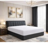 DTEX HOMES Double Fitted Sheet 600 Thread Count 40cm/16inch Extra Deep Pocket 100% Egyptian Cotton Hotel Quality Fitted Bed Sheets Double (137x 190)