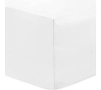 DTEX HOMES Extra Deep Fitted Sheets 16"/40CM Deep Bedsheets, Small Double 4 Feet - White