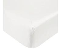 DTEX HOMES Fitted Sheets 400 Thread Count 30cm/12Inch deep 100% Egyptian Cotton Hotel Quality Soft Sateen Fitted Bed Sheets(King-White)