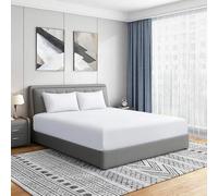 DTEX HOMES King Size Fitted Sheets + Pillowcases 100% Egyptian Cotton 400 Thread Count Extra Deep Pocket 40cm Hotel Quality Percale Weave Long Staple deep fitted king size sheet (152 x 200cm)