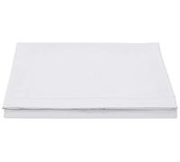 DTEX HOMES Percale Flat Bed Sheet Non Iron Easy Care (Single, White)