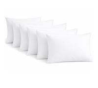 DTEX HOMES Pillow Cases 6 pack 600 Thread Count 100% Egyptian Cotton Hotel Quality Soft Sateen white pillowcases 6 pack -6 x Housewife Pillow Cases (50 x 75cm)