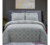 DTEX HOMES Single Duvet Cover Set 100% Pure Cotton Reversible Printed Hotel Quality Duvet Cover Ultra Soft Easy Care Single Duvet Set Super Soft and Luxury Duvet Cover Sets (Istambul Green)